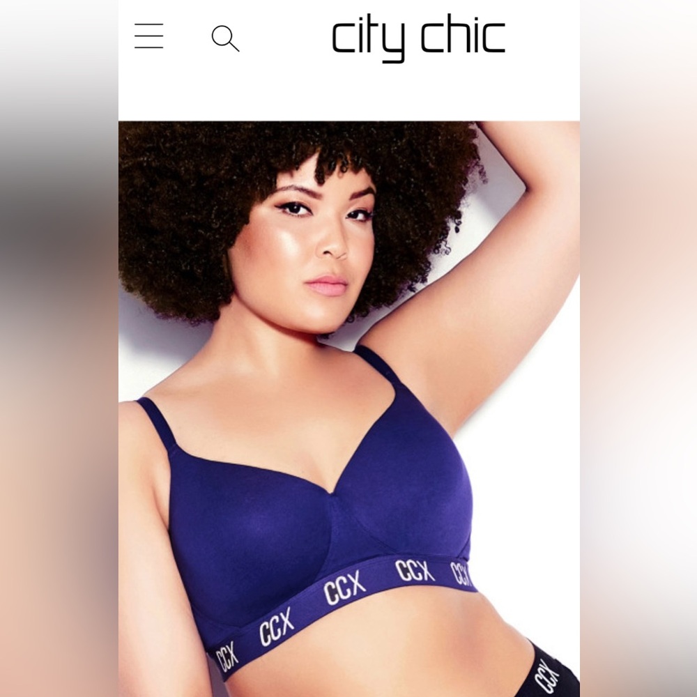 City Chic wireless bra size small (16W). NWT.
